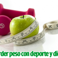 Perder peso con dieta y deporte